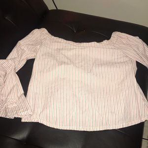 Off the shoulder top with flare sleeves